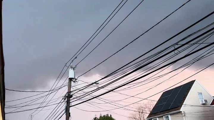 April 1, 2023 Mt. Holly, NJ storm during tornado warning