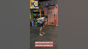 BENT OVER ROW TO TRICEPS EXTENSION #k2box #bentoverrows #tricepsworkout #k2boxdumbbell