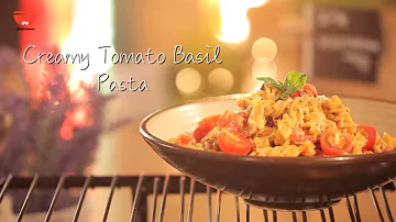 Creamy Tomato Basil Pasta | EASY Red Sauce Pasta Recipe By Chef Kamini | Vegetarian Pasta Recipe