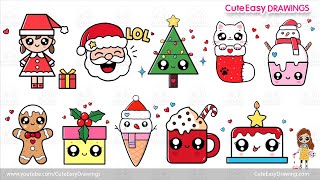 10 cute easy christmas drawing ideas collection sunday special