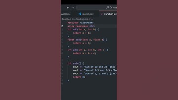 Sum of Numbers using Function Overloading | #C++ | #coding | #shorts | #subscribe | #trending