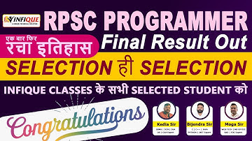 Programmer Final Result 2024 | RPSC Programmer final cutoff | RPSC Programmer Final Result 2024