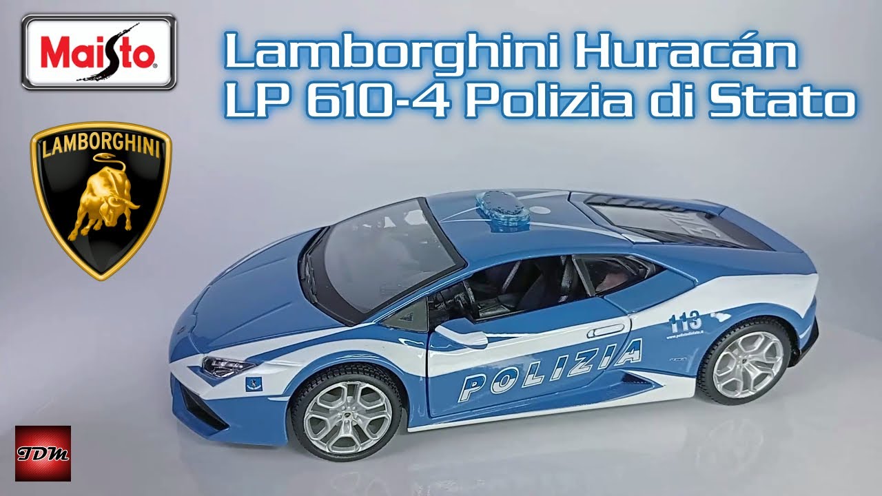 Maisto Lamborghini Huracán LP 610-4 Polizia di Stato 1/24 (Police