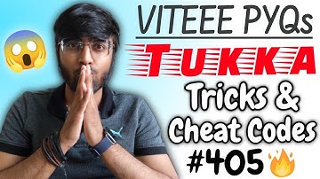 VITEEE 2022: Mathematics Tukka Tricks🔥| Tricks & Cheat Codes #405 [Exclusive Course In Description]