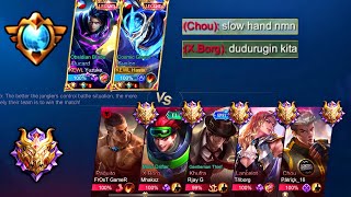 TOP GLOBAL ALUCARD AND GUSION VS 5 MAN MYTHICAL GLORY! | WHO WILL WIN??🔥 | MLBB