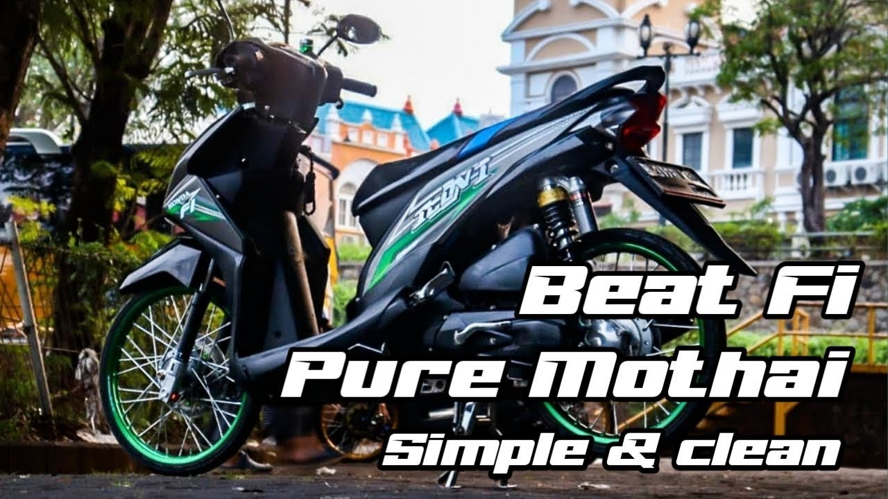 Modifikasi Honda Beat Fi Pure Mothai Simple Clean 2019
