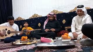 جلسة طربيه الفنانين علي حمدي صالح مع حميد الساعدي العازف العود ابو ميلاد محمد حرداني