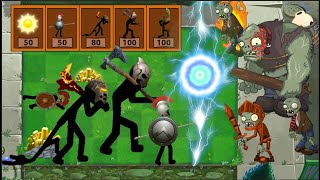 Stick War Leagcy vs Plants vs zombies vs Baby Kong vs Giant animation FULL #EP