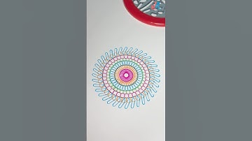 Amazing Spirograph Art 🌈  #spirograph #design #asmr #asmrvideo #joylitart #shorts