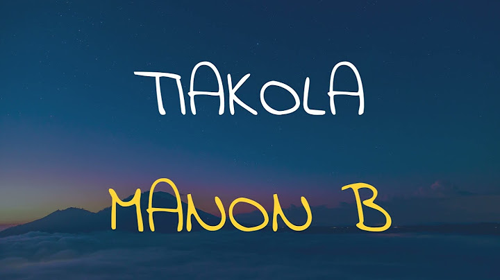 🎧 TIAKOLA - MANON B (SLOWED & REVERB)