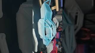 #3d printing rock bouncer Chassis and links with transparent multicolored petg #Scaled up 40 percent