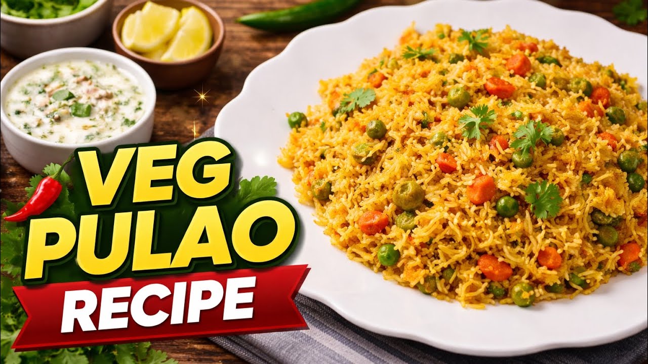 Easy Veg Pulao Recipe | होटल जैसा स्वाद घर पर