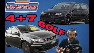 Golf4 vs Golf7 City Car Driving #17