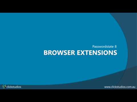 Passwordstate 8 - Browser Extensions