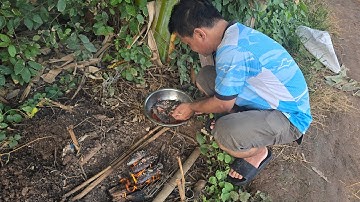 Cá rô đồng nướng muối ớt sương sương ơ bến cồn gió mát