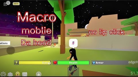 how to macro on mobile without lip click dahood :