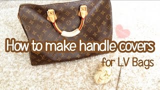DIY With Me, Best Way To Tie Bag Handles, Louis Vuitton bag handle cover  with Ribbons