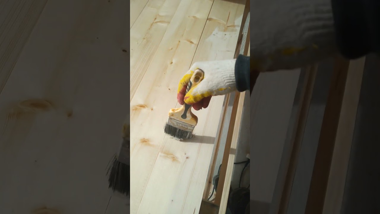 грунтовка досок.