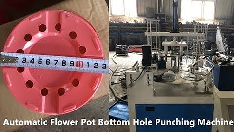 Automatic Flower Pot Bottom Hole Punching Machine