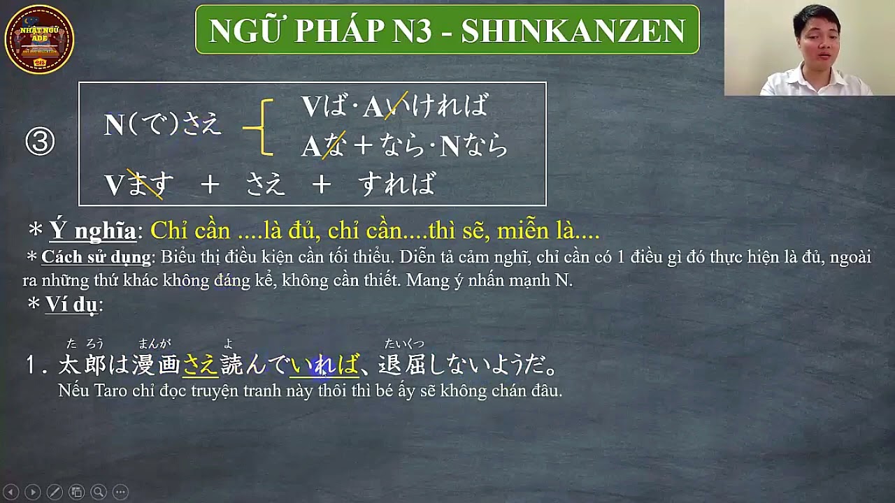 [TIẾNG NHẬT N3] - NGỮ PHÁP SHINKANZEN N3 - BÀI 6