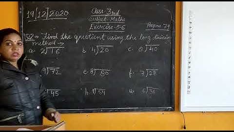 Class 3rd Maths video of exercise - 5.6