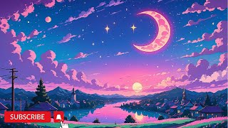 How to fall asleep quickly 🌙 Relaxing lofi beats with water sounds to help you destress ✨💫 #lofi