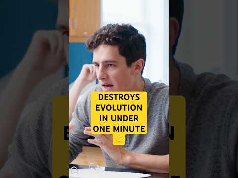 Christian Student DESTROYS Evolutionism in Under ONE MINUTE 🔥 #shorts