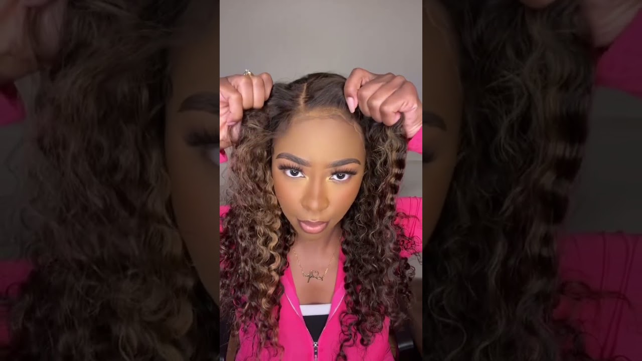 Luvme Hair Glueless Closure 7x6 HD Lace Long Curly  Highlight Wig  #wigs  #luvmehair #closurewig