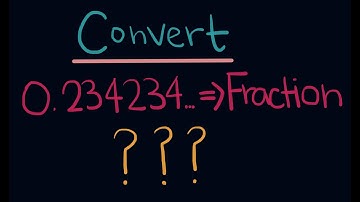 Converting Repeating Decimals to Fractions (Algebra)