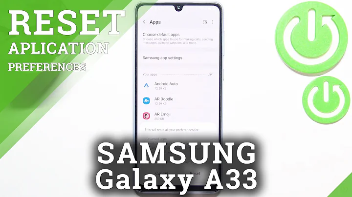 How to Reset App Preferences in SAMSUNG Galaxy A33 – Restore Default Preferences