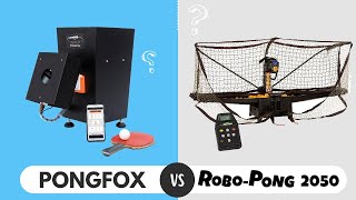 Table Tennis Robot Comparison: PongFox Smart Robot vs. RoboPong 2050