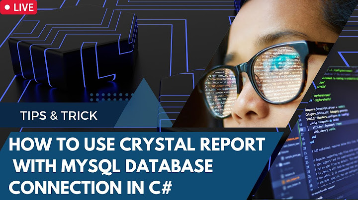 Hướng dẫn crystal report php and mysql