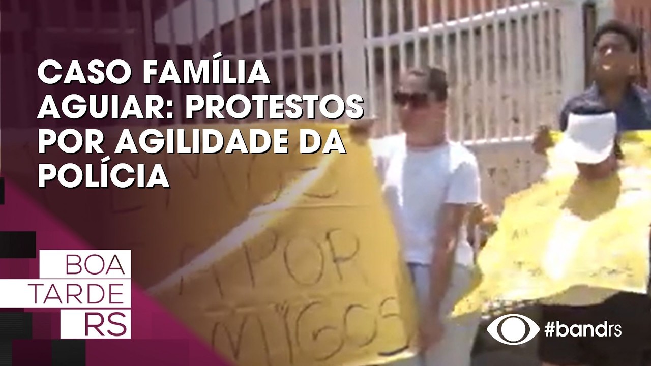 Caso família Aguiar: Protestos por agilidade da polícia