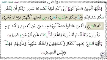 سورة التحريم (8 - 9) عبد الباسط عبد الصمد رحمه الله