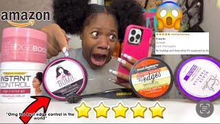 I BOUGHT the Most Rated Edge Control on Amazon for My Natural Hair screenshot 3