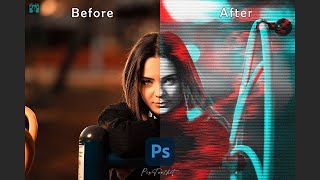 Glitch Lines Effect Photoshop Glitch Effect Photoshop Tutorial Easy Pix Toolkit