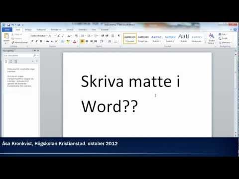 Video: Hur Man Skriver En Romersk Siffra I Word