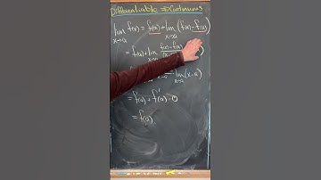 differentiable⟹continuous