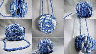 Crochet Rose Bag Tutorial | How to Crochet the ‘3D’ flower bag for SPRING