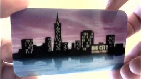 Big City — Lenticular "Animated" 3-Flip Business Card
