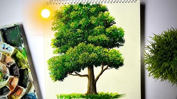 How to Draw a Tree 🌳| Easy Tree Drawing Tutorial | Draw Tree in 5 Minutes
