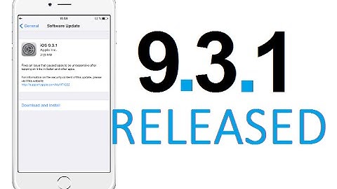 iOS 9.3.1 - Released