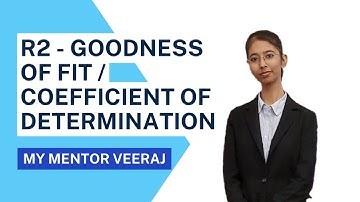 R2 - R square | Goodness of Fit | Coefficient of Determination | Regression | My Mentor Veeraj #mba