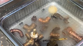 Testing the VIRAL TikTok Shop Ultrasonic cleaner on brass and copper