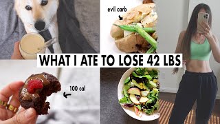 WHAT I ATE TO LOSE 42 LBS | WEIGHT LOSS MEAL PLAN FOR WOMEN | 6 meals & snacks (healthy recipes)