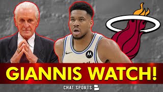 Giannis Antetokounmpo Watch 👀 Miami Heat Report Live Heat