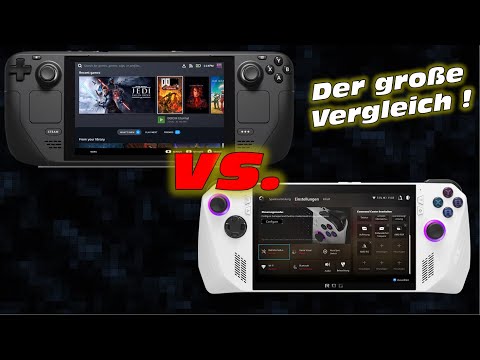 Valve´s Steam Deck vs. ASUS ROG Ally ! | Der große Vergleich! | Vergleichstest!