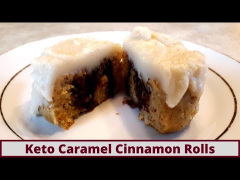 Quick Keto Coconut Flour Caramel Cinnamon Rolls (Yeast And Gluten Free)