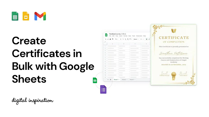 Easily Generate Certificates using Google Sheets