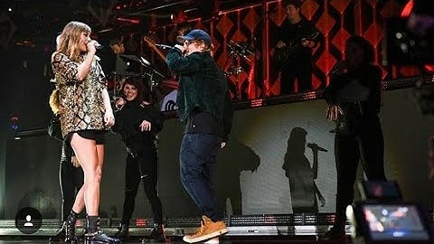 Taylor Swift and Ed Sheeran End Game Performance On iheart Jingle Ball